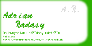 adrian nadasy business card